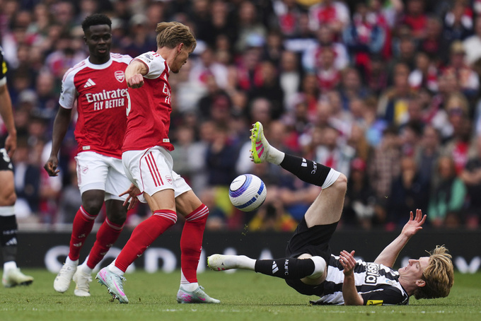 Arsenal đánh bại Newcastle 1-0 ở vòng áp chót giải Ngoại hạng Anh 2024/25