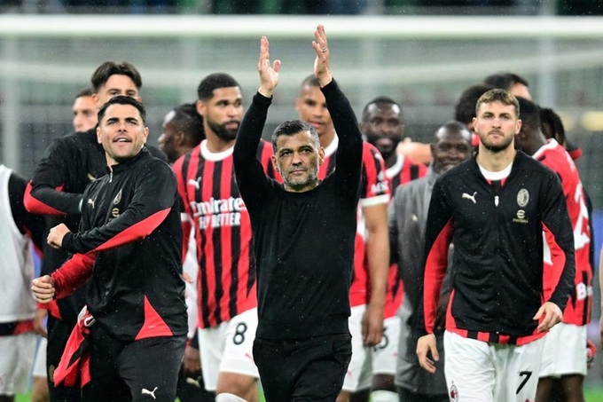 Milan sẽ chia tay HLV Sergio Conceicao sau khi mùa giải 2024/25 hạ màn.