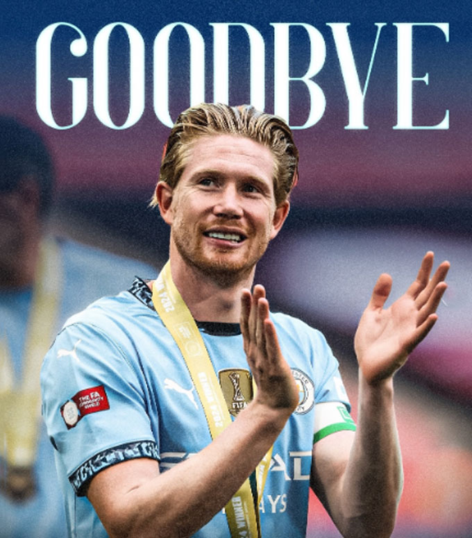 De Bruyne sẽ được Man City tổ chức màn chia tay ở trận gặp Bournemouth