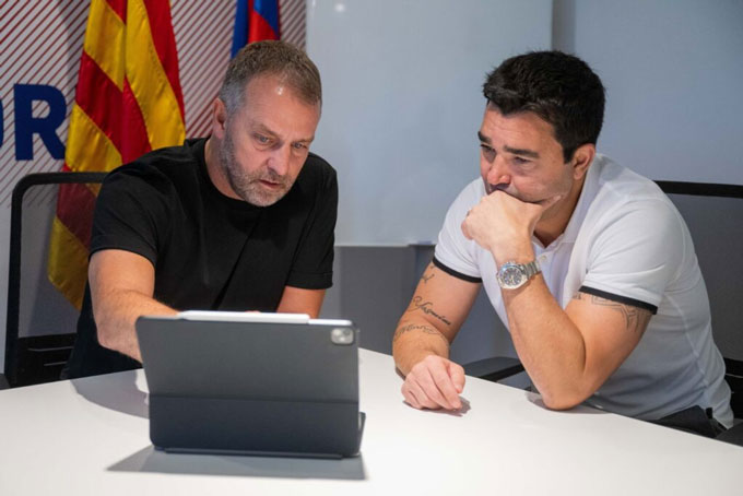 Giám đốc thể thao Deco và HLV Hansi Flick đang lên kế hoạch chuyển nhượng chi tiết cho Barca ở hè 2025