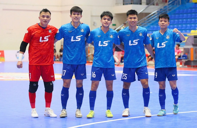 Niềm vui chiến thắng của Thái Sơn Bắc. Ảnh: Đức Cường 