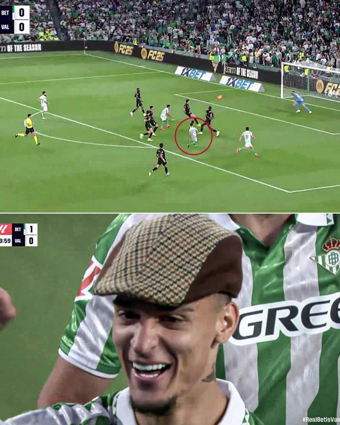 Antony cứa lòng đẹp mắt mở tỷ số trận Betis vs Valencia