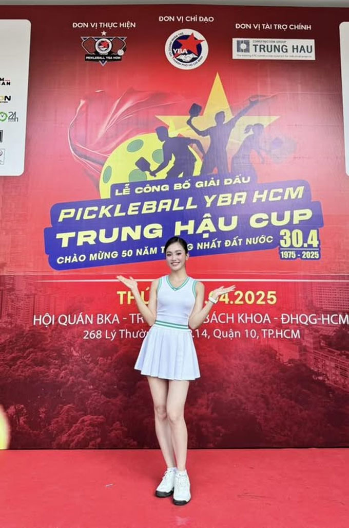 Đặng Yến hiện đang là Đại sứ giải đấu Pickeball YBA HCM Trung Hậu Cup 