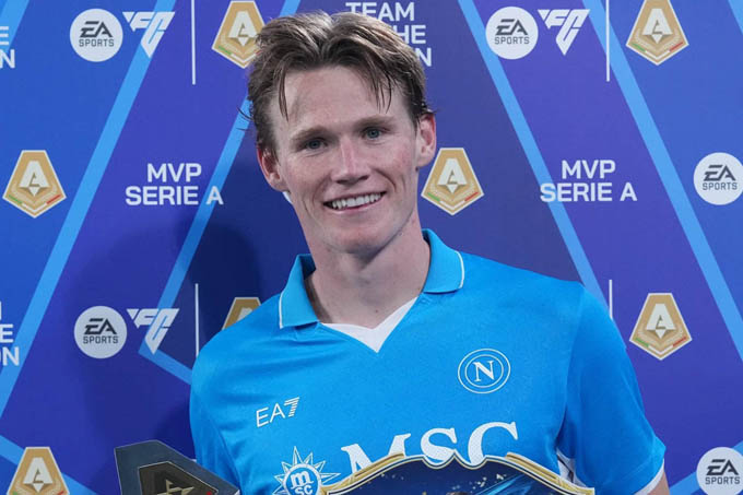 McTominay góp công lớn giúp Napoli vô địch Serie A 2024/25.