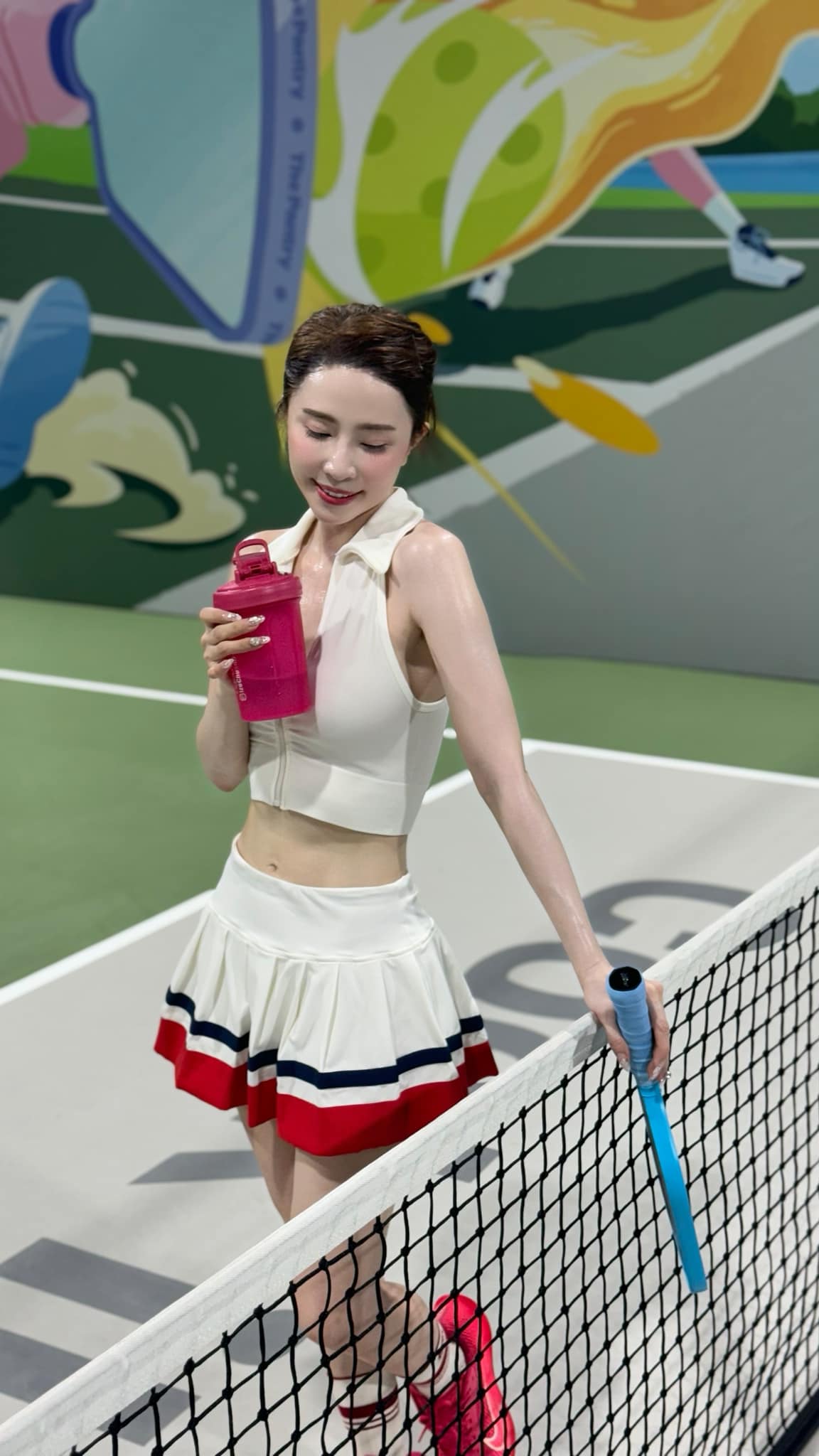 Quỳnh Nga rất chăm tập pickleball