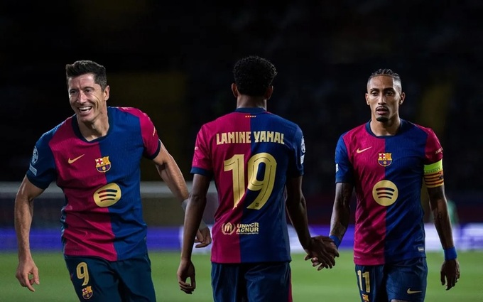 Barca ở mùa vừa rồi quá dựa dẫm vào hàng công Lewandowski, Yamal, Raphinha