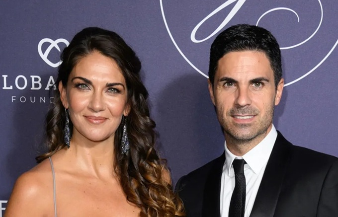 Vợ chồng HLV Mikel Arteta và Lorena Bernal