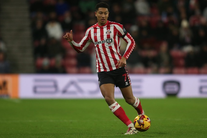 Jobe Bellingham là đầu tầu của Sunderland ở mùa bóng 2024/25 với 43 trận và 4 bàn thắng