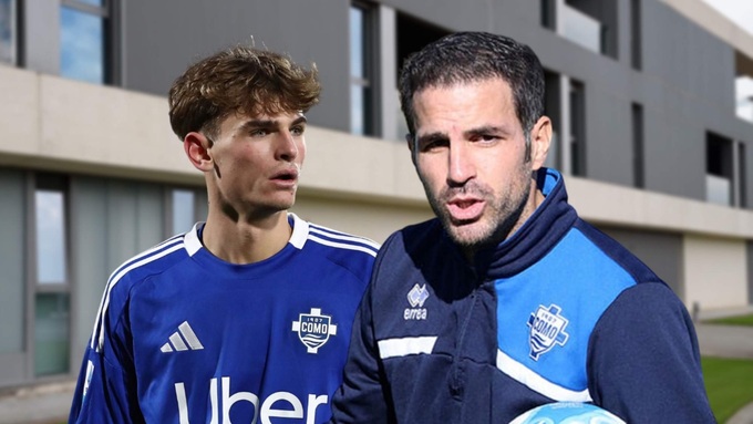 Nico Paz (trái) đã thi đấu rất hay dưới sự dìu dắt của HLV Cesc Fabregas