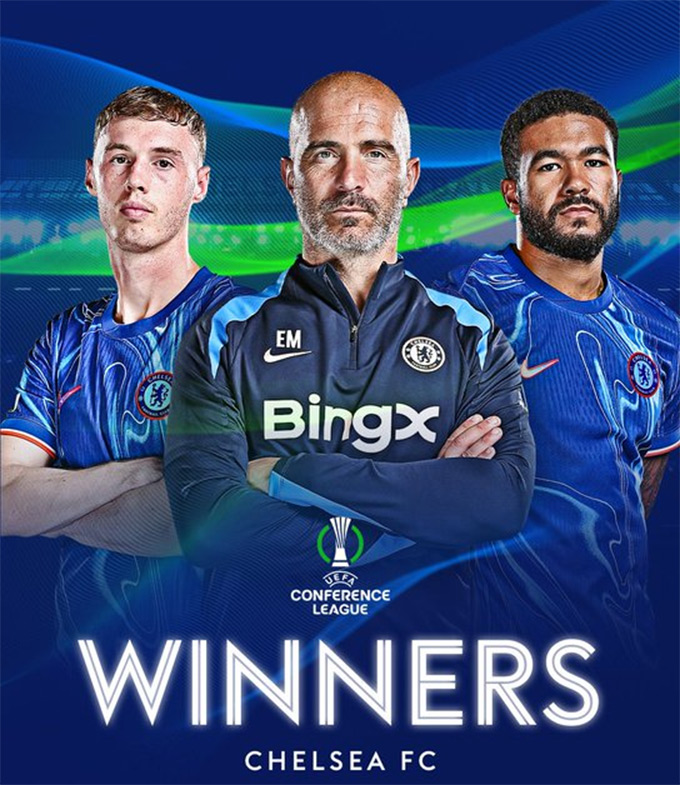 HLV Maresca có những điều chỉnh chính xác giúp Chelsea vô địch Conference League