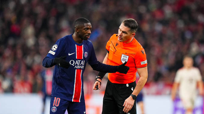 Istvan Kovacs sẽ điều khiển trận đấu PSG vs Inter
