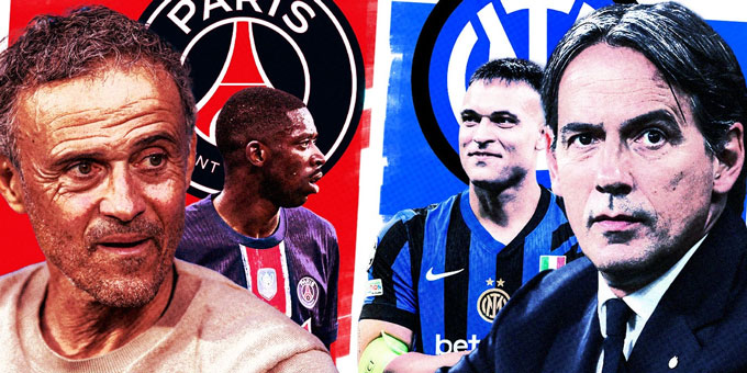 PSG và Inter sẽ đối đầu với nhau ở chung kết Champions League 2024/25
