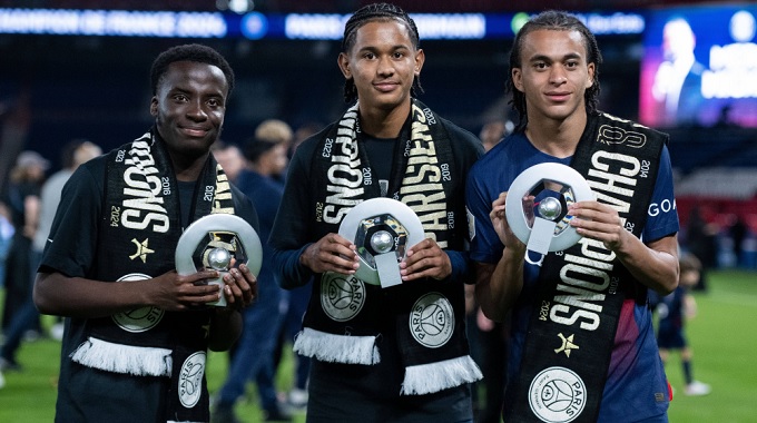 Mayulu nằm trong nhóm sao trẻ ưu tú của PSG