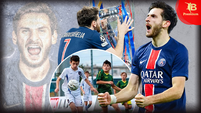 Khvicha Kvaratskhelia vừa giành chức vô địch Champions League đầu tiên cùng PSG