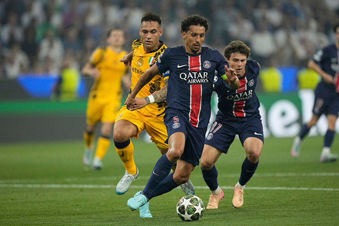 Marquinhos thi đấu rất hay trước Inter