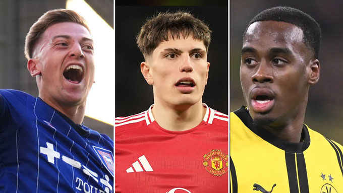 Chelsea sắp chiêu mộ xong Delap (ngoài cùng bên trái), đang nhắm tới Garnacho và Gitten