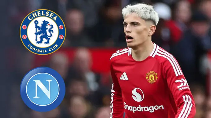 Garnacho đang được liên hệ với Chelsea và Napoli