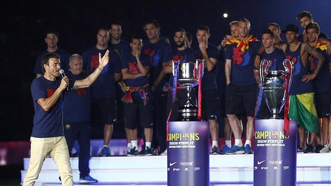 Barca vẫn khá thành công sau cú ăn ba năm 2015 cùng HLV Luis Enrique.
