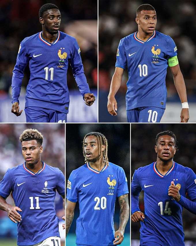Hàng công Pháp thừa mứa ngôi sao với những Dembele, Mbappe, Doue, Barcola, Olise