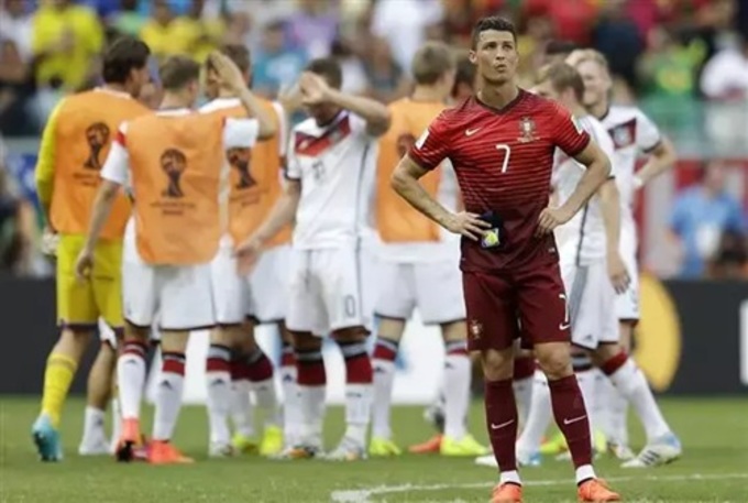 Ronaldo thường bất lực trước lối chơi phòng ngự có tổ chức của ĐT Đức