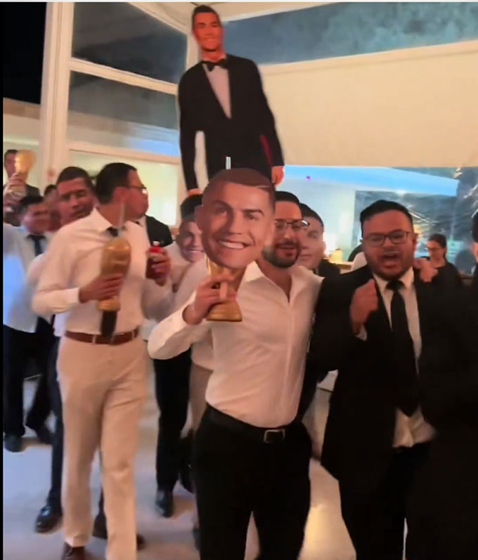 Đám cưới theo chủ đề Cristiano Ronaldo gây chú ý 