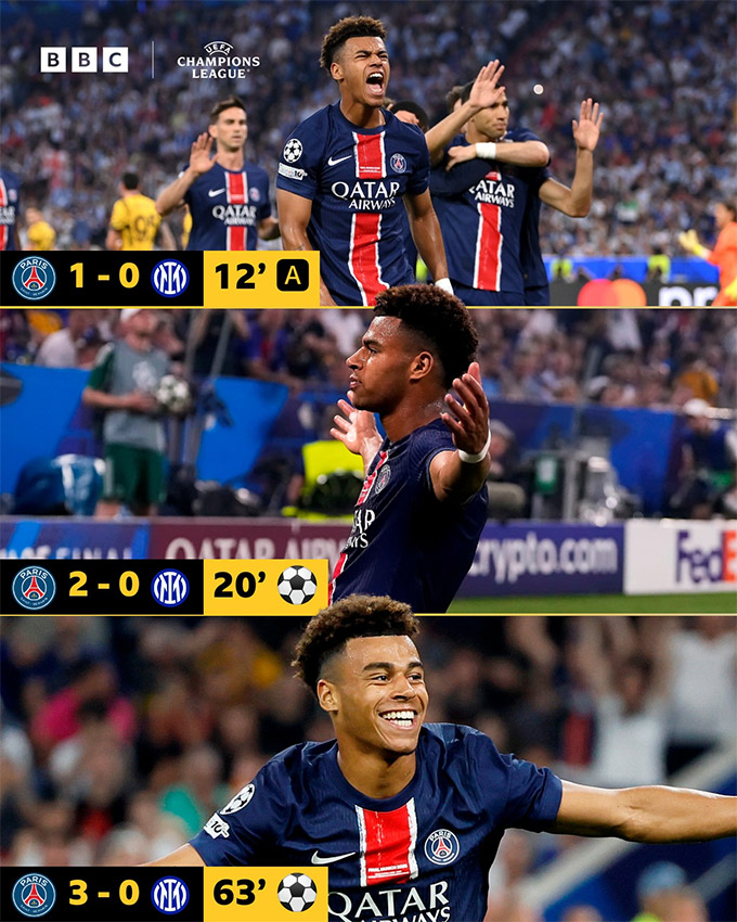 Desire Doue đã quá xuất sắc tại chung kết Champions League, nhưng phải coi chừng Marc Cucurella