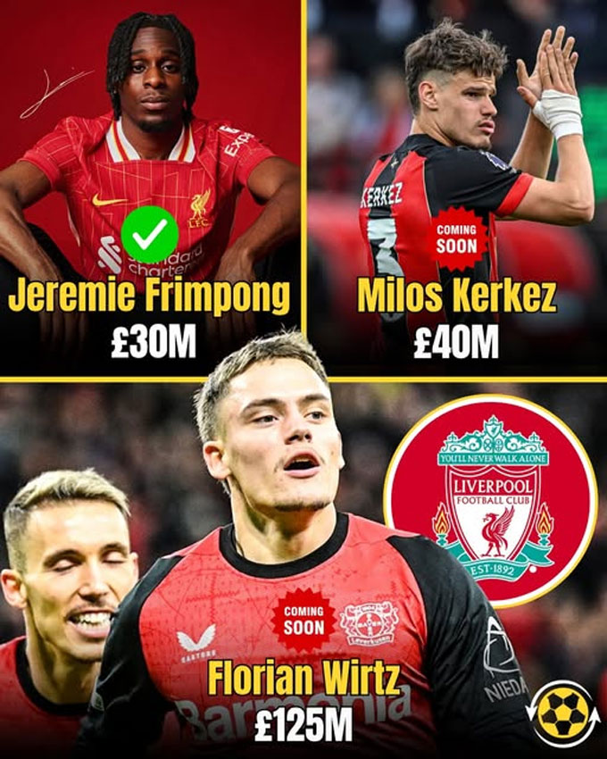 Liverpool muốn mang về 3 tân binh ở hè này
