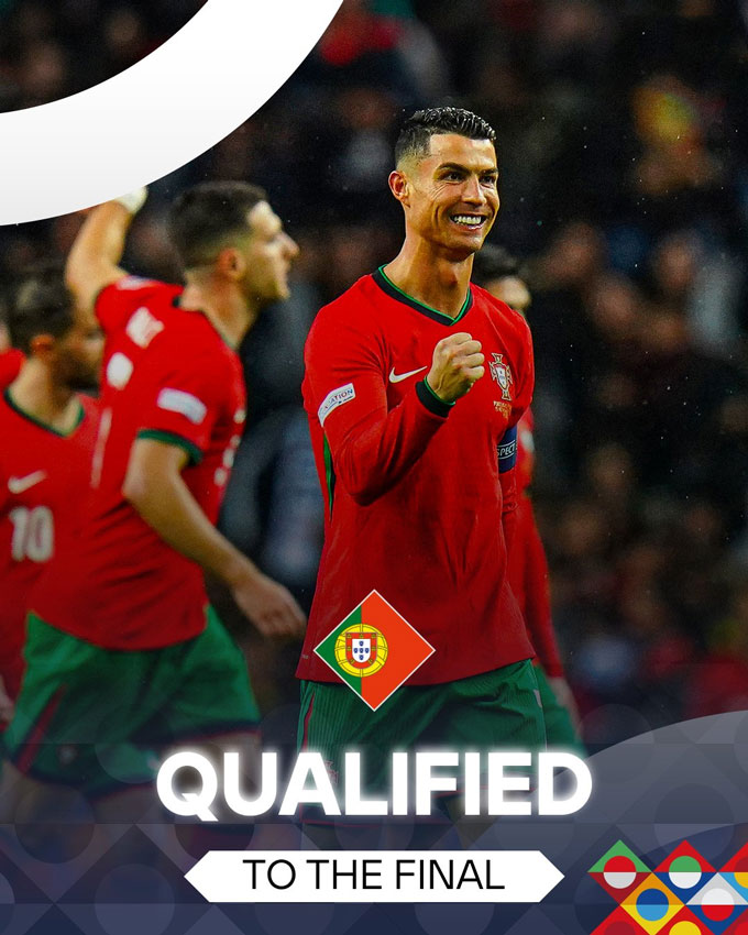 Ronaldo ghi bàn quyết định giúp Bồ Đào Nha đánh bại Đức để vào chung kết Nations League