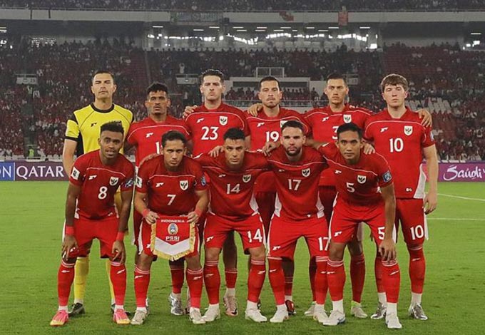 Đội hình xuất phát của Indonesia gặp Trung Quốc với đa phần cầu thủ nhập tịch đến từ châu Âu