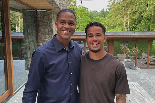 Justin Kluivert là con trai của cựu danh thủ Patrick Kluivert