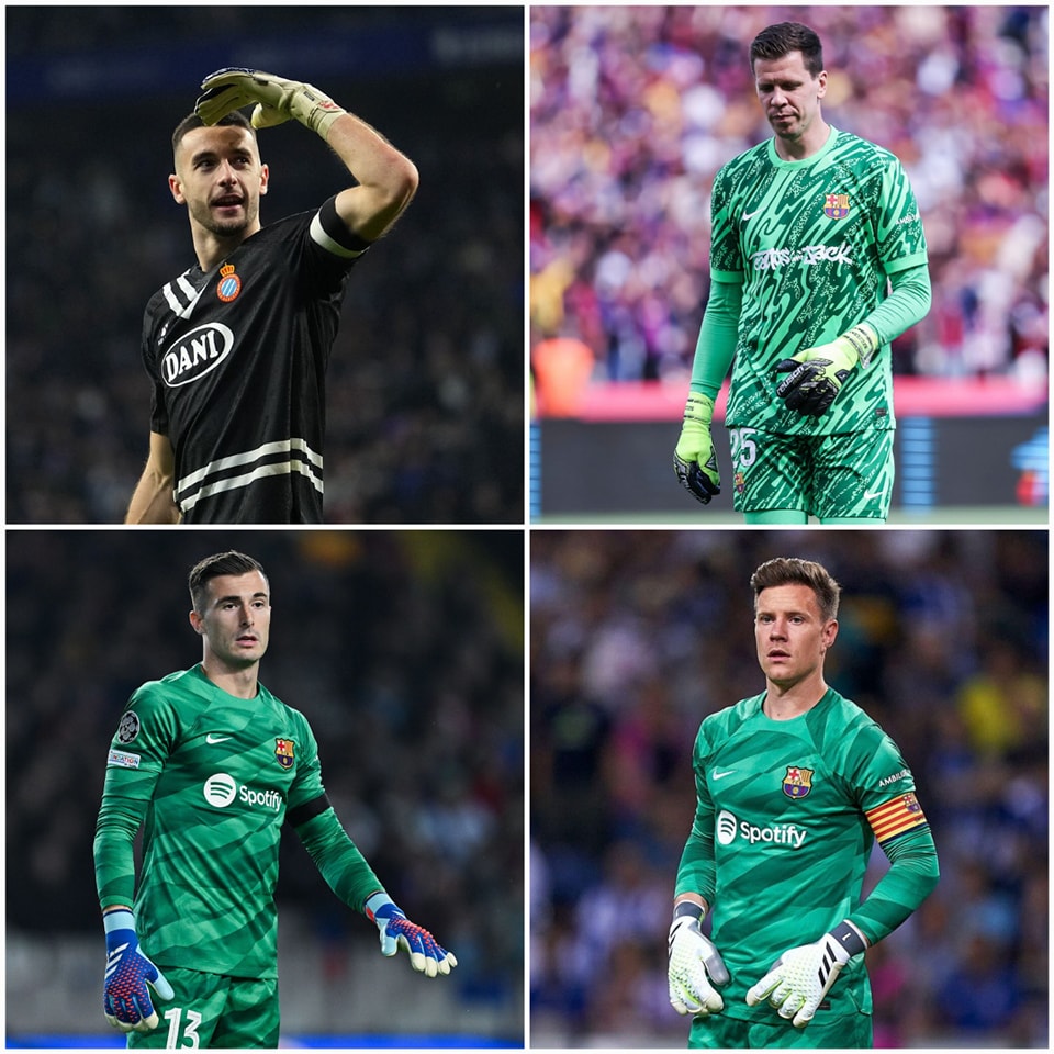 Sự xuất hiện của Joan Garcia khiến khung thành Barca thêm chật hẹp với Ter Stegen, Szczesny, và Inaki Pena 