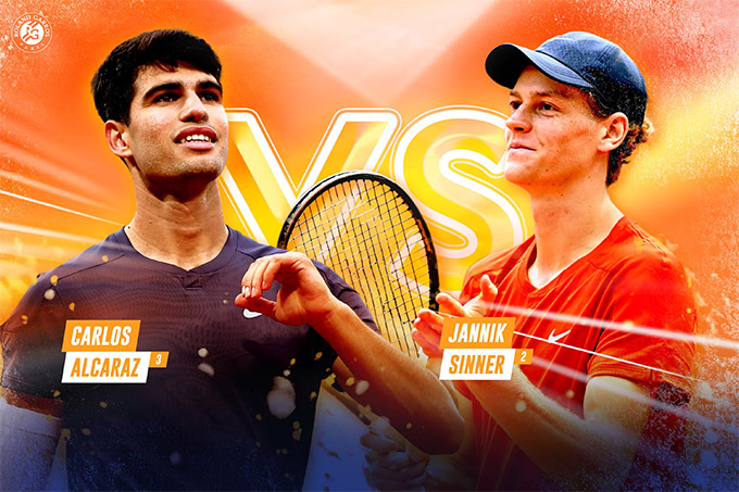 Chung kết Roland Garros giữa Sinner vs Alcaraz hứa hẹn hấp dẫn