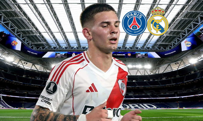 Mastantuono từng là mục tiêu tranh giành của Real và PSG