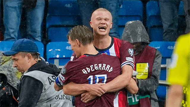 Haaland ghi bàn duy nhất giúp Na Uy đánh bại Estonia
