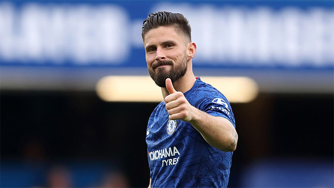 Giroud khi còn khoác áo Chelsea