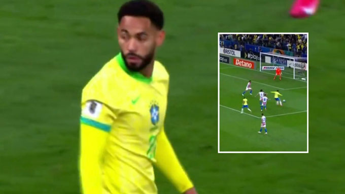 Cunha có màn trình diễn ấn tượng trong màu áo ĐT Brazil
