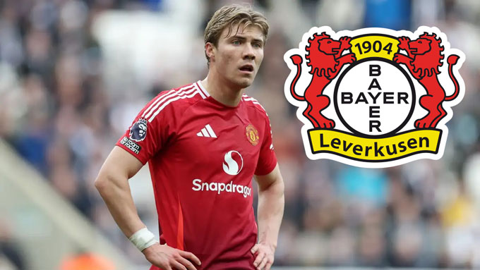 Hojlund có thể chuyển tới Leverkusen để tái hợp ông thầy cũ Ten Hag