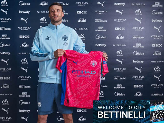 Bettinelli sẽ thay thế vị trí của Scott Carson tại Man City