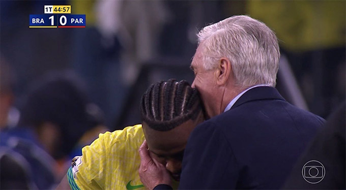 Vinicus vs Carlo Ancelotti như một định mệnh từ Real Madrid đến ĐT Brazil