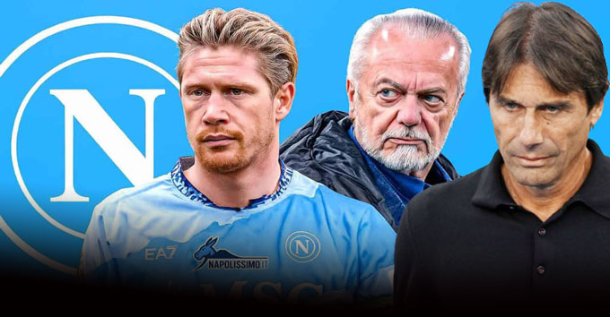BLĐ Napoli và HLV Conte coi De Bruyne là nhân tố tạo ra khác biệt chứ không phải trung tâm trong mọi kế hoạch