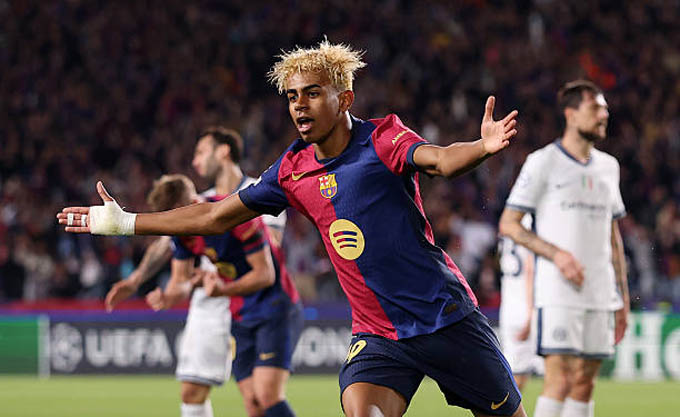 Lamine Yamal là cầu thủ có giá trị nhất trong đội hình Barca, đạt 200 triệu euro (tăng 80 triệu euro).
