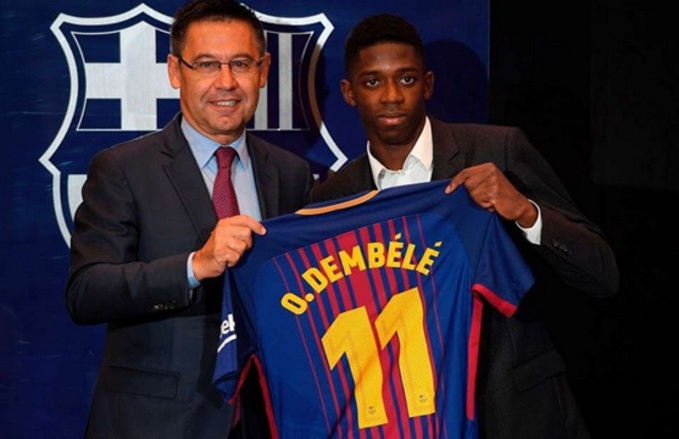Ousmane Dembele từng được Barca đặt rất nhiều kỳ vọng