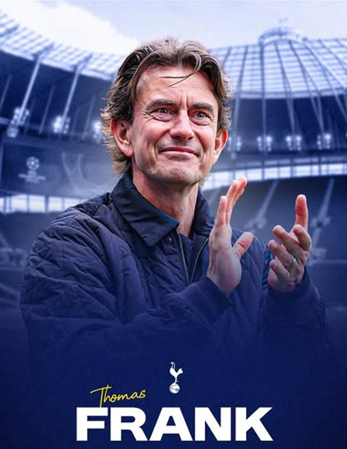 Thomas Frank mới được bổ nhiệm làm HLV của Tottenham