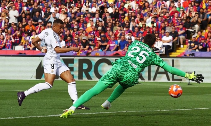 Mbappe đã ghi 43 bàn thắng cho Real Madrid ở mùa trước