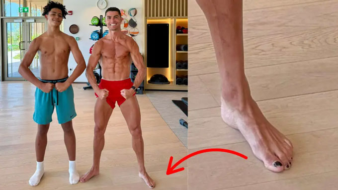 Cristiano Ronaldo Jr tiệm cận mốc 1m90 