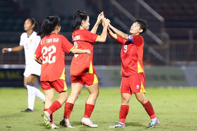 Niềm vui chiến thắng lại đến với U19 nữ Việt Nam? Ảnh: Tô An 