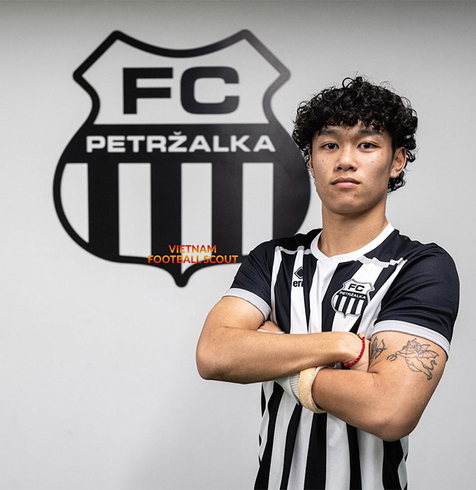 Kevin Doan Anh sinh năm 2006 đang khoác áo đội U19 của CLB FC Petrzalka, một đội bóng đang thi đấu ở giải hạng Nhất Slovakia - Ảnh: Vietnam Football Scout