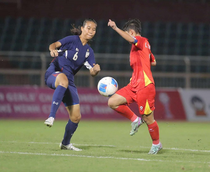 U19 nữ Thái Lan đã lên ngôi vô địch. Ảnh: Đình Viên 