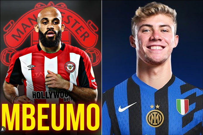 MU được cho là sắp hoàn tất việc chiêu mộ Mbeumo và bán Hojlund sang Inter