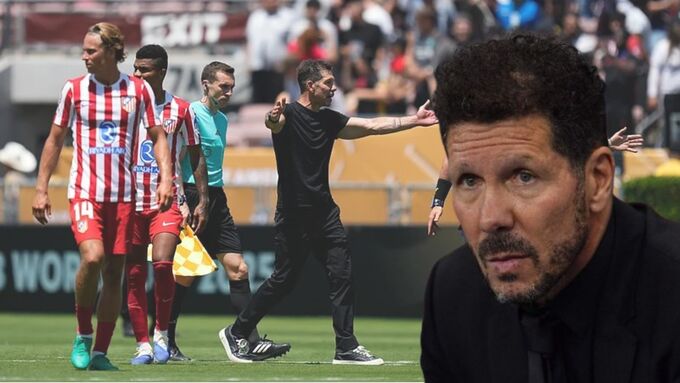 Những tuyên bố mạnh mẽ của HLV Simeone về tham vọng của Atletico đang trở thành trò cười.